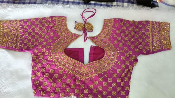 Royal Bridal Aari Work Blouse.Customized.SAF-BB-125