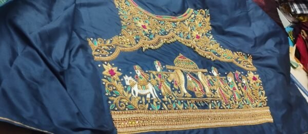 Regal Aari Work Bridal Blouse. Customized.SAF-BB-122.