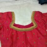 Elegant Minimal Aari Work Blouse.Customized. SAF-BB-132.