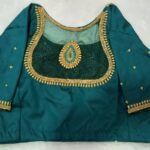 Designer Machine Embroidered Blouse – Elegance Redefined. Customized. SAF-MEB-AA10.