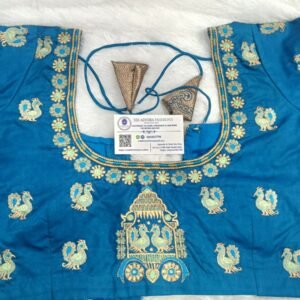 Traditional Embroidery Blouse – Timeless Heritage. Customized,SAF-MEB-AA11.