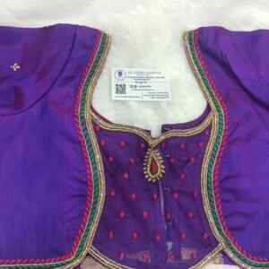 Luxe Machine Embroidery Blouse – A Royal Statement. Customized.SAF-MEB-AA9.
