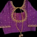 Minimalistic Bead Work Blouse. Customized. SAF-BB-134.