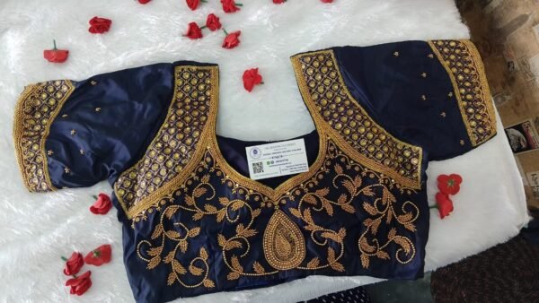 Aari Work Bridal Blouse .Customized. SAF-BB-129.