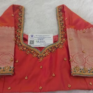 Thread Embroidery Aari Blouse. Ccstomized.SAF-BB-135.