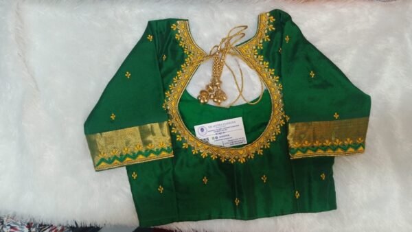 Elegant & Timeless Machine Embroidery Blouse .Customized.SAF-MEB.AA2.