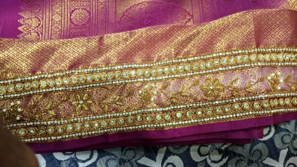 Exquisite Saree Embellishment – Elevate Your Traditional Look.Price on Request.