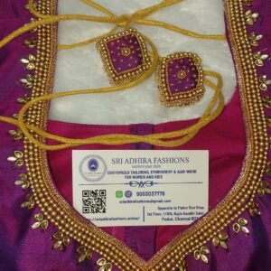 Bead Work Blouse.Customized .SAF-MB.138.