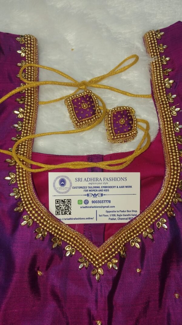 Bead Work Blouse.Customized .SAF-MB.138.
