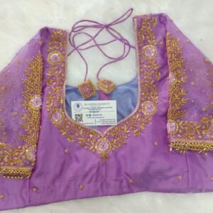 Stunning Floral Thread and Tiny Bead Work Blouse.Customized .SAF-SB.109.