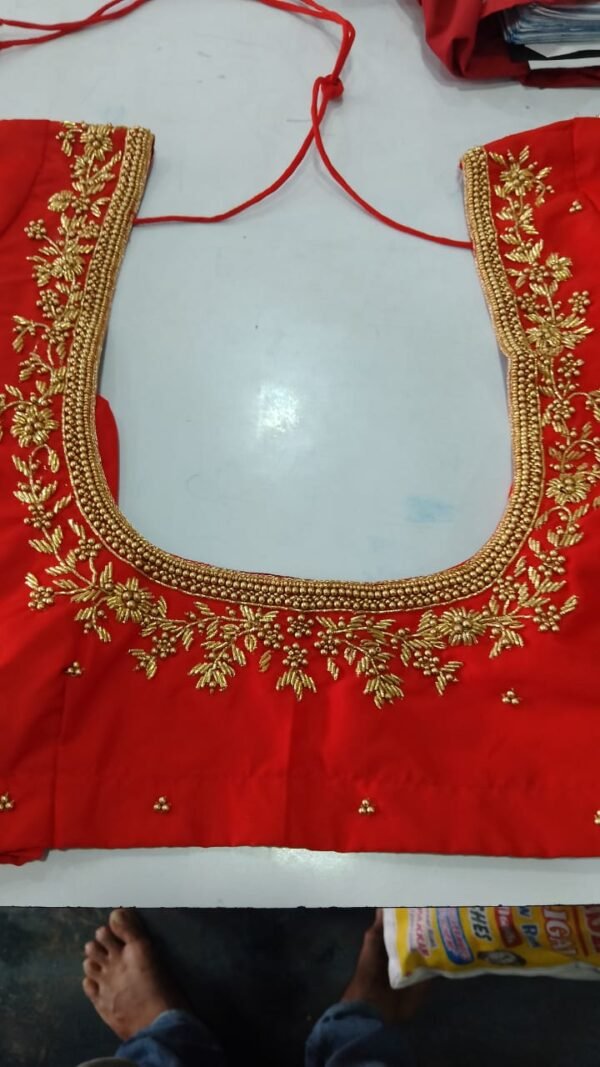 Zardosi & Bead Work Bridal Blouse. Customized.SAF-BB.110.