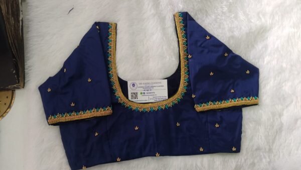 Silk Thread and Bead Work Blouse.Customized SAF-MB.139.